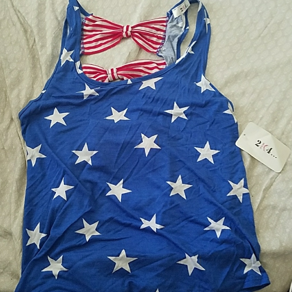 Red white and blue tank top